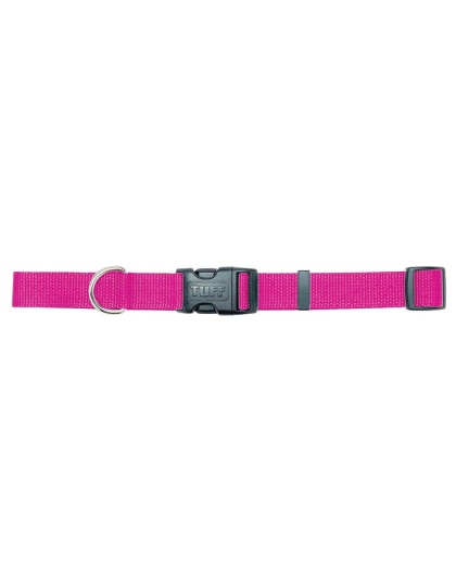Coastal Adjustable Nylon Dog Collar with Plastic Buckle Pink Flamingo 1ea/5/8 In X 10-14 in