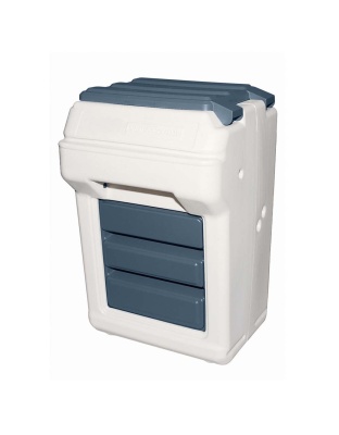 Bergan Aut-o-Dine 25 Automatic Food Dispenser Beige, Navy 1ea