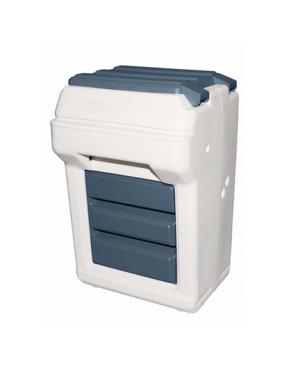 Bergan Aut-o-Dine 25 Automatic Food Dispenser Beige, Navy 1ea