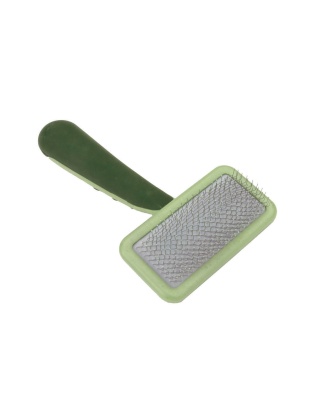 Safari Dog Soft Slicker Brush Light Green/Dark Green 1ea/MD