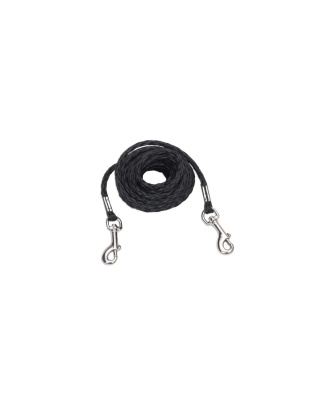 Coastal Poly Petite Dog Tie Out Black 1ea/5/32 In X 15 ft