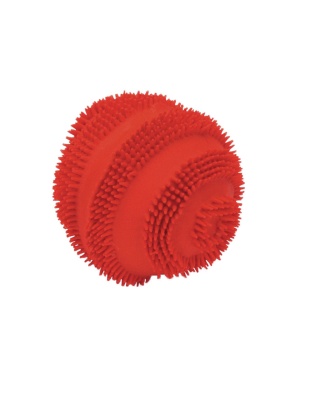 Rascals Latex Dog Toy Spiny Ball Red 1ea/2.5 in