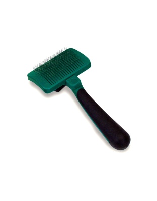 Safari Dog Self-Cleaning Slicker Brush Light Green/Dark Green 1ea/SM