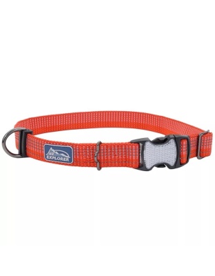 K9 Explorer Brights Reflective Adjustable Dog Collar Canyon Medium 1"x 12"-18"