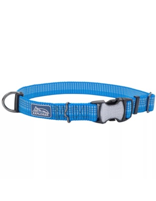 K9 Explorer Brights Reflective Adjustable Dog Collar Lake Extra Small 5/8"x 8"-12"