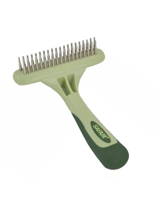Coastal Pet Safari Dog Double Row Undercoat Rake with Rotating Pins
