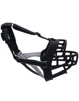 Coastal Pet Soft Basket Muzzle Black Size 5: W-14" x L- 4"