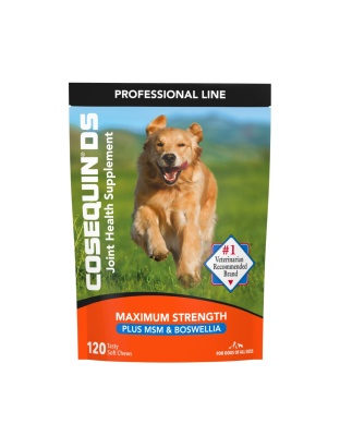 Cosequin Joint Supplement With MSM Chews For Dogs 120 Count