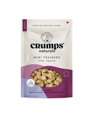 Crumps Naturals Dog 10.6oz. Mini Trainers Semi-Moist Lamb