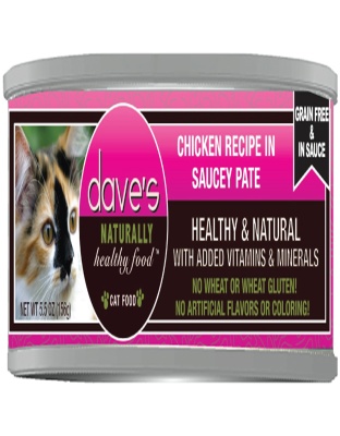 Dave's Cat Grain Free Saucey Chicken N 5.5oz. (Case of 24)