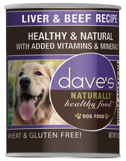 Dave's Naturally Healthy; Liver and Beef 13.2oz. (Case of 12)