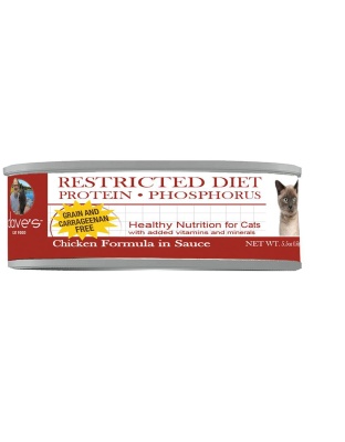 Dave's Pet Food Cat Restricted Diet Grain Free Phosphorus Chicken 5.5oz. (Case of 24)