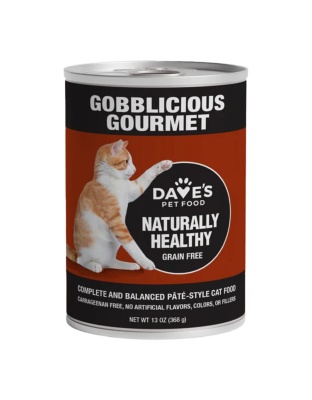 Dave'S Pet Food Cat Naturally Healthy Gobblicious Dinner 12Oz (Case of 12)