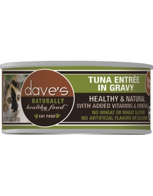 Dave's Naturally Healthy Cat Food; Tuna Entree In Gravy 13.2oz. (Case of 12)