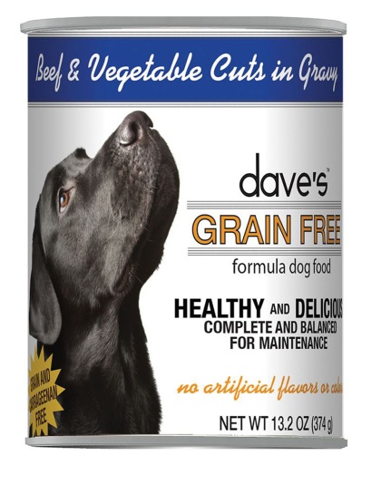 Dave's Cat's Dog Grain Free Beef And Vegetable Cuts In Gravy 13.2oz. (Case of 12)