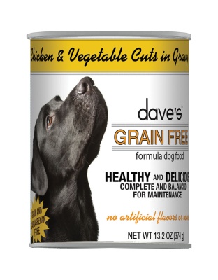 Dave's Cat's Dog Grain Free Chicken And Vegetable Cuts In Gravy - 13.2oz. (Case of 12)