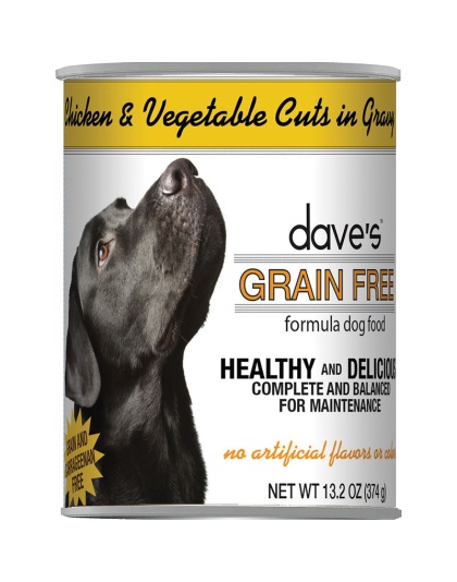 Dave's Cat's Dog Grain Free Chicken And Vegetable Cuts In Gravy - 13.2oz. (Case of 12)