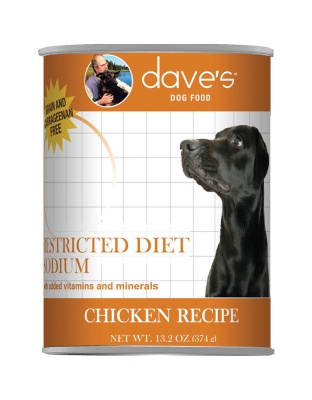Dave's Dog Restricted Diet Low Sodium Chicken 13oz. (Case of 12)