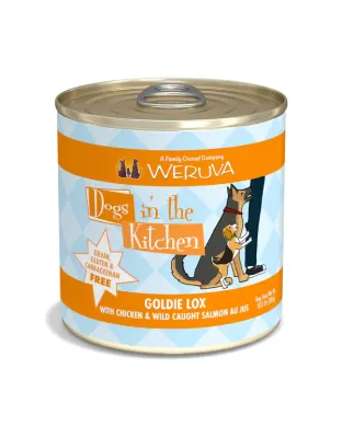 Dogs In The Kitchen Goldie Lox With Chicken And Wild-Caught Salmon Au Jus 10oz. (Case of 12)
