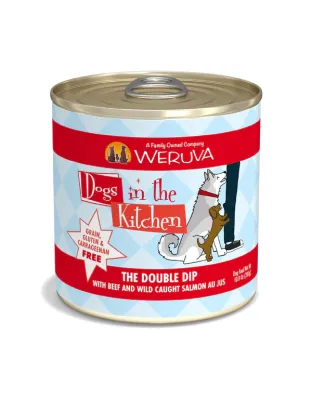 Dogs In The Kitchen The Double Dip With Beef And Wild-Caught Salmon Au Jus 10oz. (Case of 12)