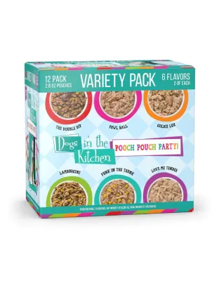 Dogs In The Kitchen Variety Pooch Party 2.8oz. Pouch (Case of 12)