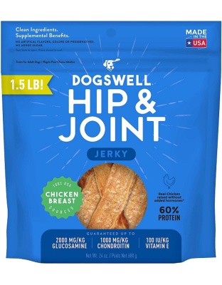 Dogswell Hip & Joint Grain-Free Jerky Dog Treat Regular Chicken 1ea/24 oz