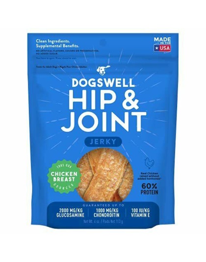 Dogswell Hip & Joint Grain-Free Jerky Dog Treat Regular Chicken 1ea/4 oz
