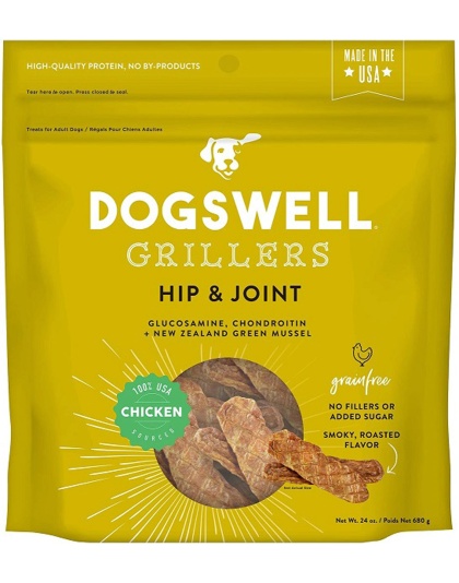 Dogswell Hip & Joint Grillers Grain-Free Dog Treats Chicken 1ea/24 oz