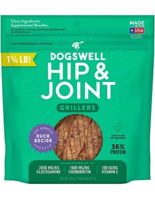 Dogswell Hip & Joint Grillers Grain-Free Dog Treats Duck 1ea/20 oz