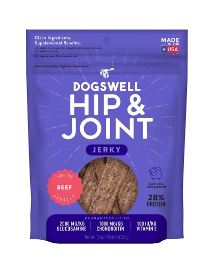 Dogswell Hip & Joint Grain-Free Jerky Dog Treat Regular Beef 1ea/10 oz