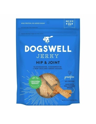 Dogswell Hip & Joint Grain-Free Jerky Dog Treat Regular Chicken 12oz.