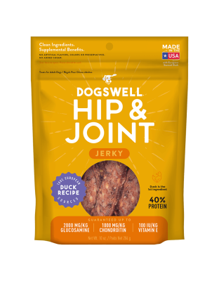 Dogswell Hip & Joint Grain-Free Jerky Dog Treat Regular Duck 1ea/10 oz