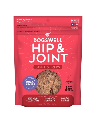 Dogswell Hip & Joint Grain-free Soft Strips Dog Treat Duck 1ea/10 oz