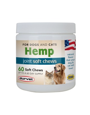 Durvet Hemp Joint Soft Chews For Dogs & Cats 60 count
