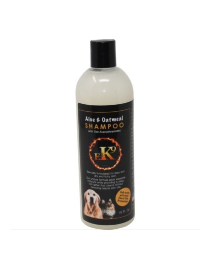 E3 K9 Aloe & Oatmeal Shampoo without Oat Avenathramides Vanilla 16oz.