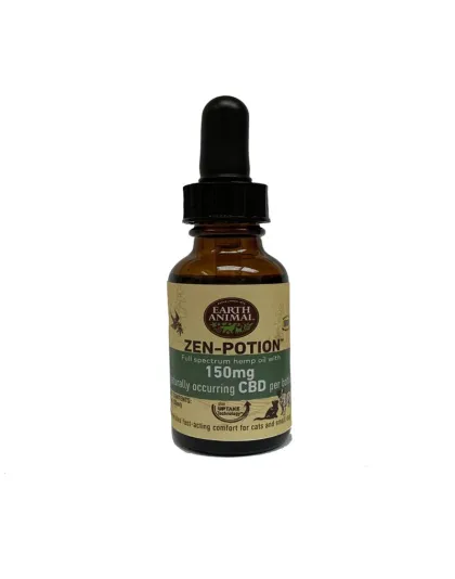 Earth Animal NatureS Comfort Potion For Dogs And Cats - Full Spectrum Hemp Oil Drops With Naturally Occurring Cbd, 150Mg