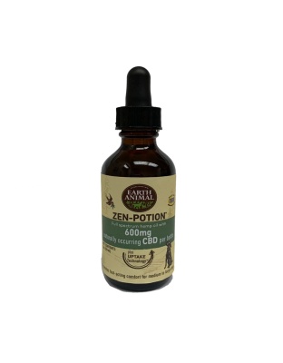 Earth Animal NatureS Comfort Potion For Dogs And Cats - Full Spectrum Hemp Oil Drops With Naturally Occurring Cbd, 600Mg