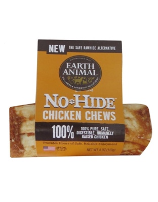 Earth Animal No Hide Chicken Chews Dog Treats, 4 Inch (Case Of 24)