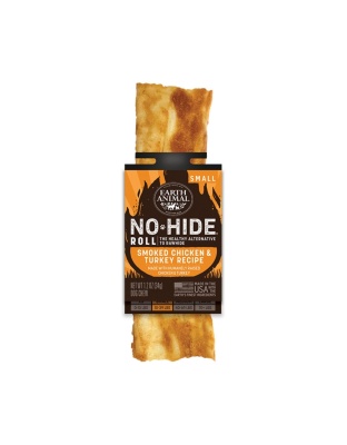 Earth Animal Dog No-Hide BBQ Roll Small Chicken/Turkey 24 Count
