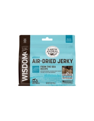 Earth Animal Dog Wisdom Air-Dried Jerky From The Sea 4 oz.
