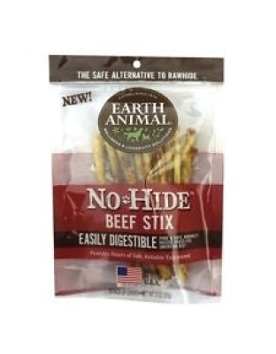 Earth Animal No Hide Beef Chews Dog Treats; 10 Pack - Small