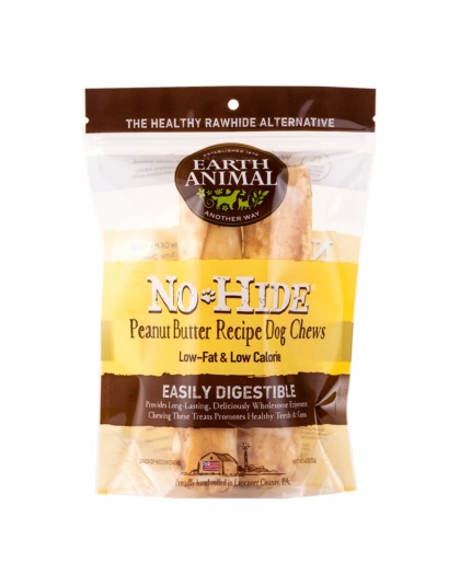 Earth Animal No Hide Chews Peanut Butter Medium (2 Pack)