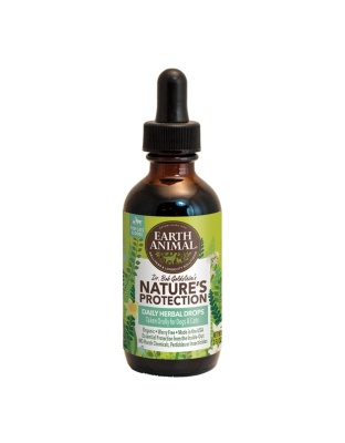 Earth Animal Flea And Tick Program Herbal Drops For Dogs 2oz.