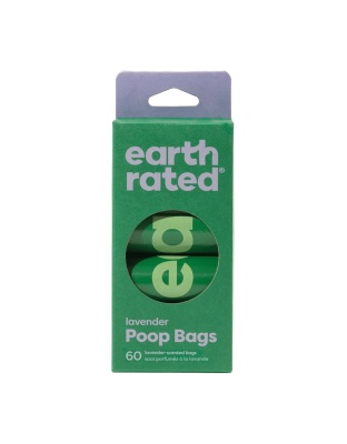 Earth Rated Dog Poop Bag Dog Lavender 4 Roll 60 Count