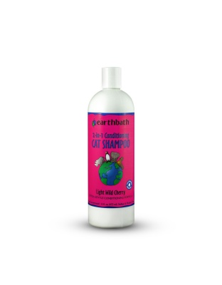 Earthbath 2-in-1 Conditioning Shampoo for Cats, Light Wild Cherry 1ea/16 oz