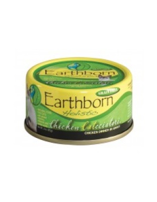 Earthborn Holistic Grain Free Chicken Catcciatori Wet Cat Food 24ea/3 oz, 24 pk