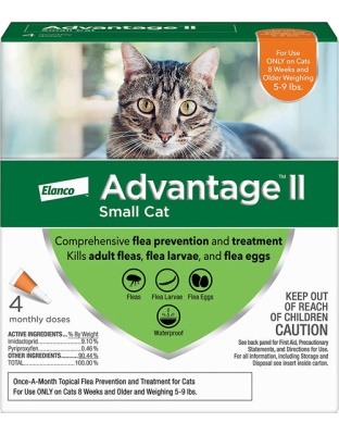 Advantage Cat Small Orange 4-Pack (3packs)