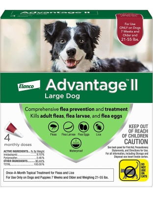Advantage Ii Dog Large Red 4-Pack (3packs)