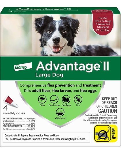 Advantage Ii Dog Large Red 4-Pack (3packs)