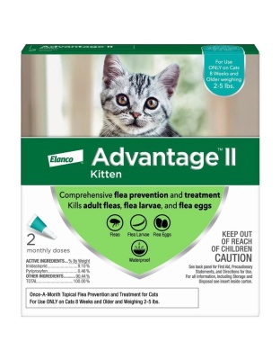 Advantage II Kitten Turquoise 2-Pack (3packs)